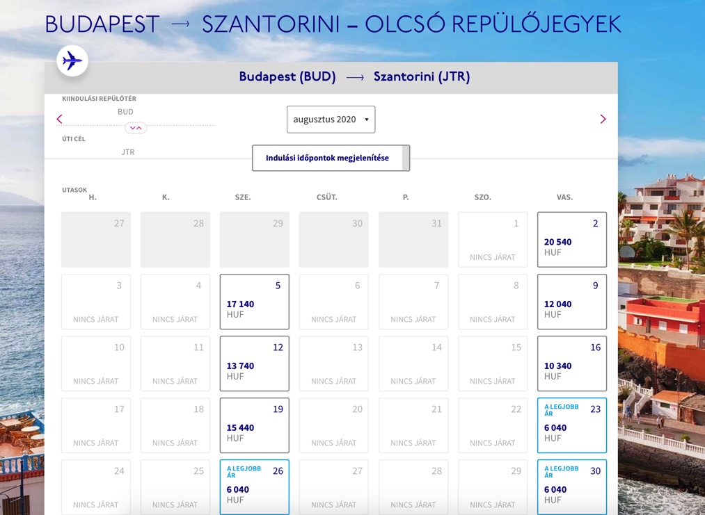 autóval vagy repülővel menjünk Santorinire?