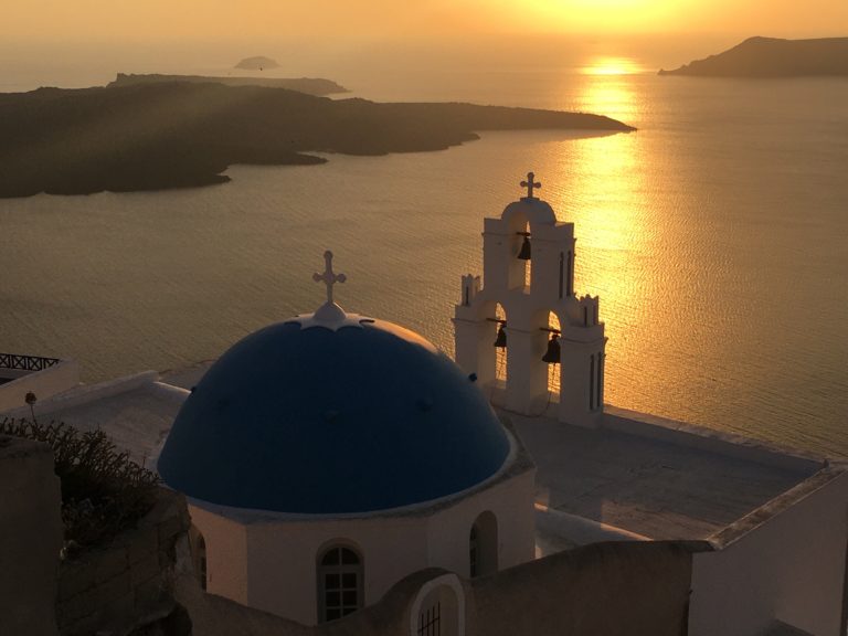 Az októberi Santorini képekben