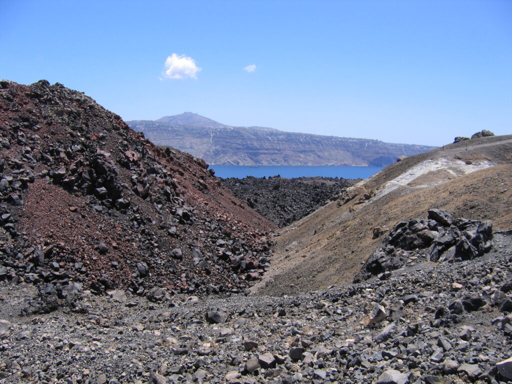 Santorini vulkánja