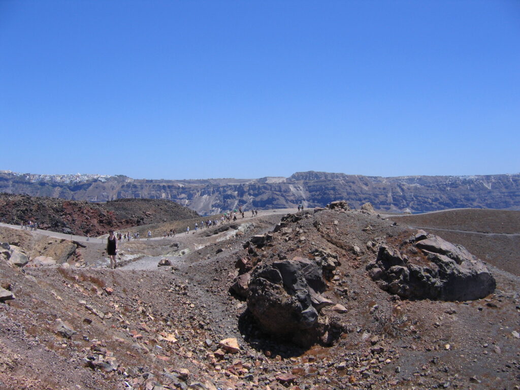Santorini vulkánja