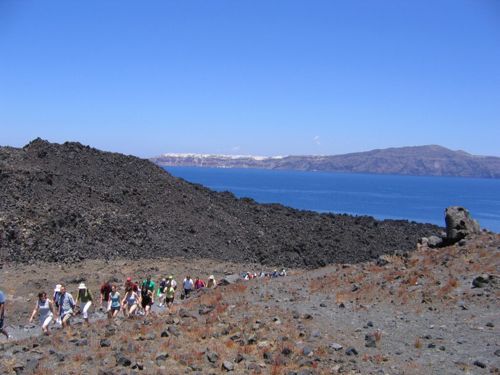 Santorini vulkánja